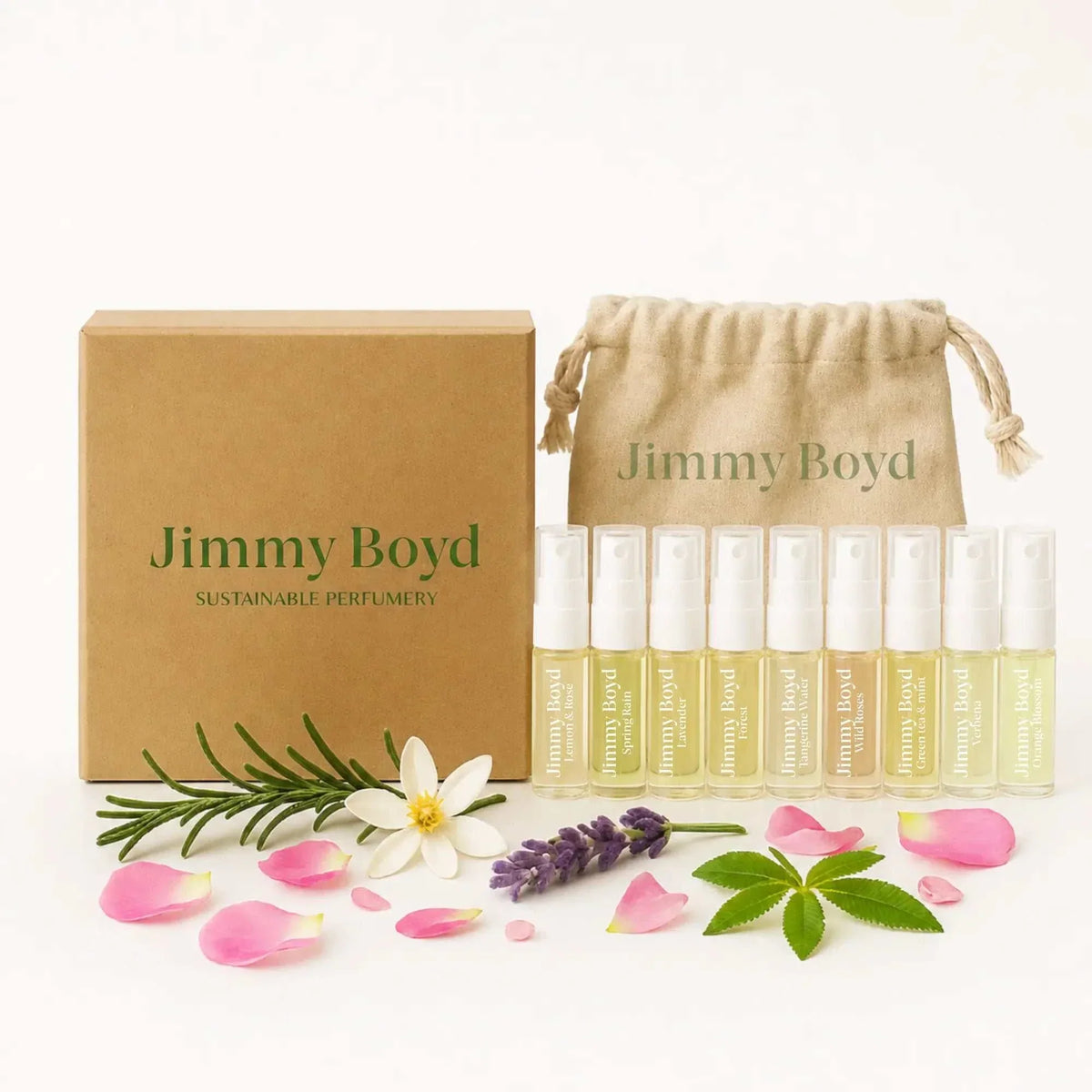 Set de muestras Discovery Set Fresh con 9 fragancias naturales en viales de 3 ml