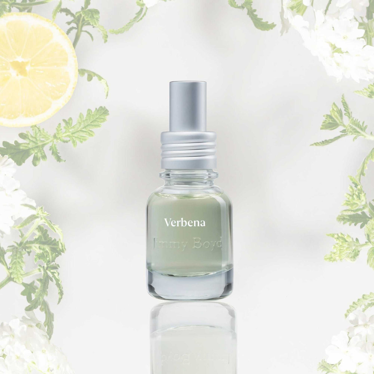 Frasco de fragancia bio orgánica Verbena 25ml con ingredientes naturales