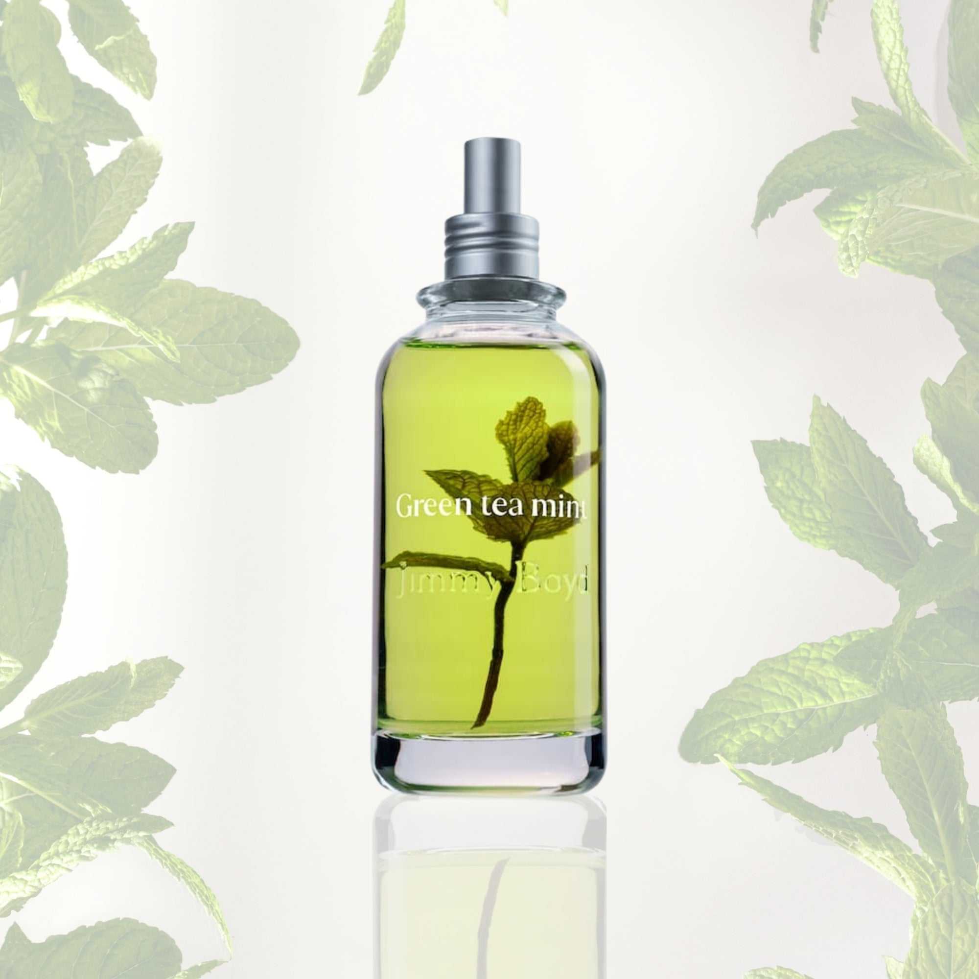 Frasco de fragancia bio orgánica Green Tea & Mint de 200ml
