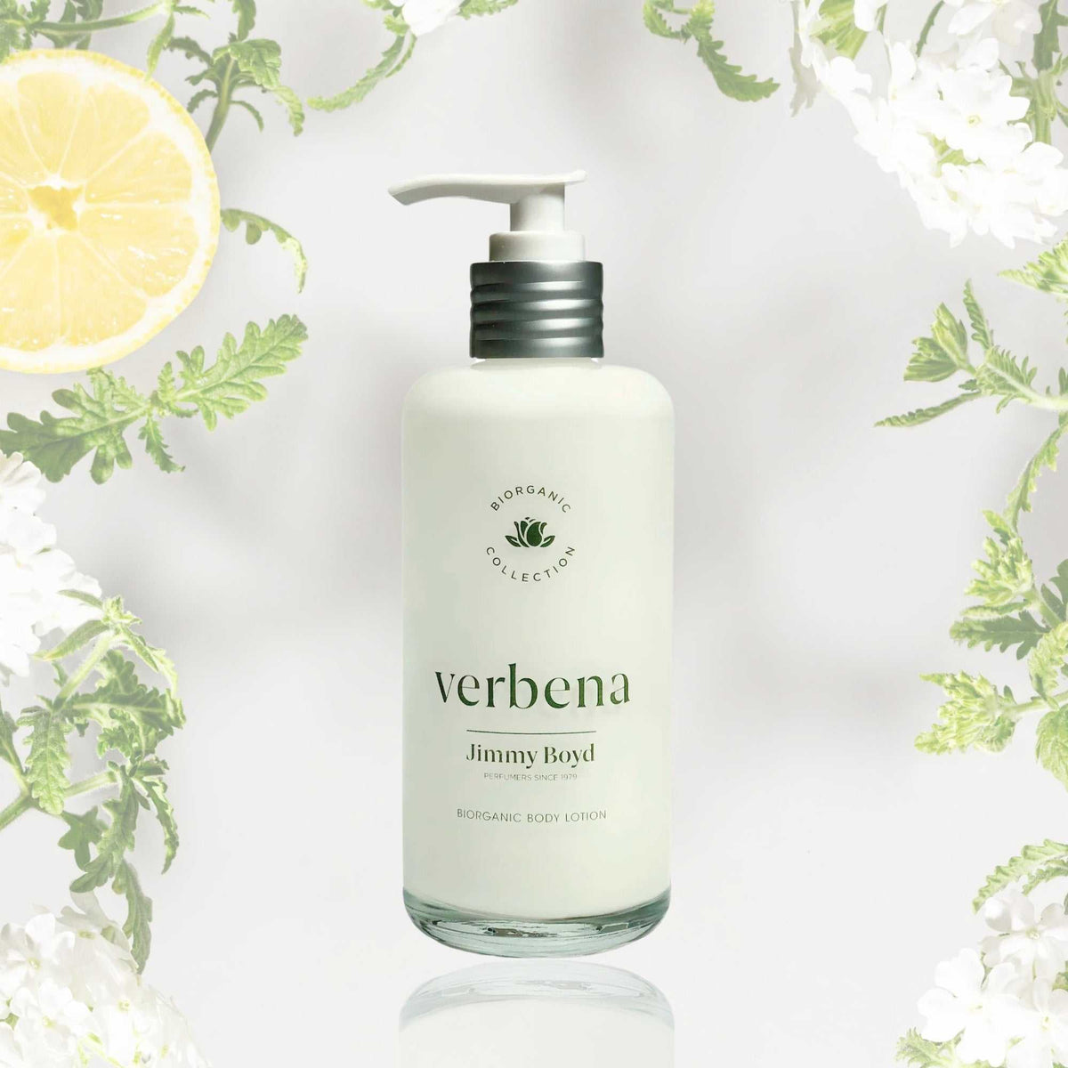 Loción corporal verbena hidratante natural en botella reciclable