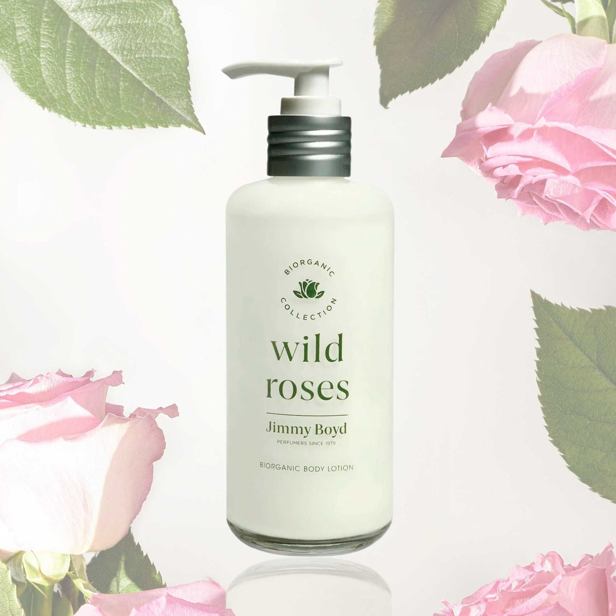 loción corporal wild roses hidratante con ingredientes naturales ecológicos