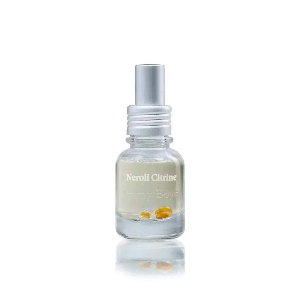 Botella de perfume orgánico Neroli Citrine 25ml con aroma cítrico y floral