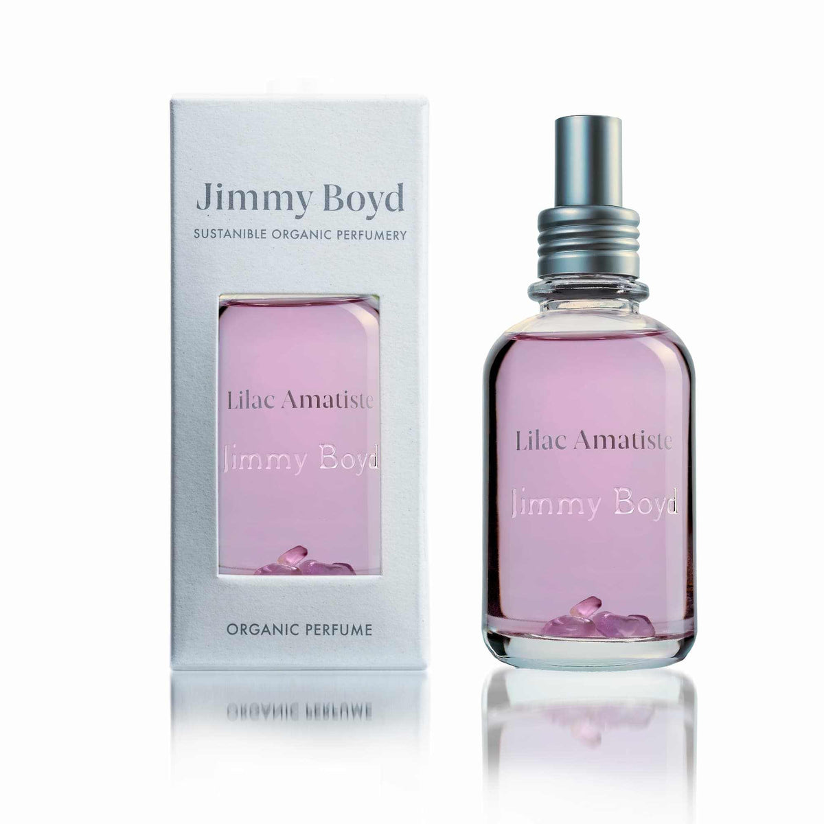 Perfume orgánico Lilac Amatiste 100ml botella vidrio reciclable