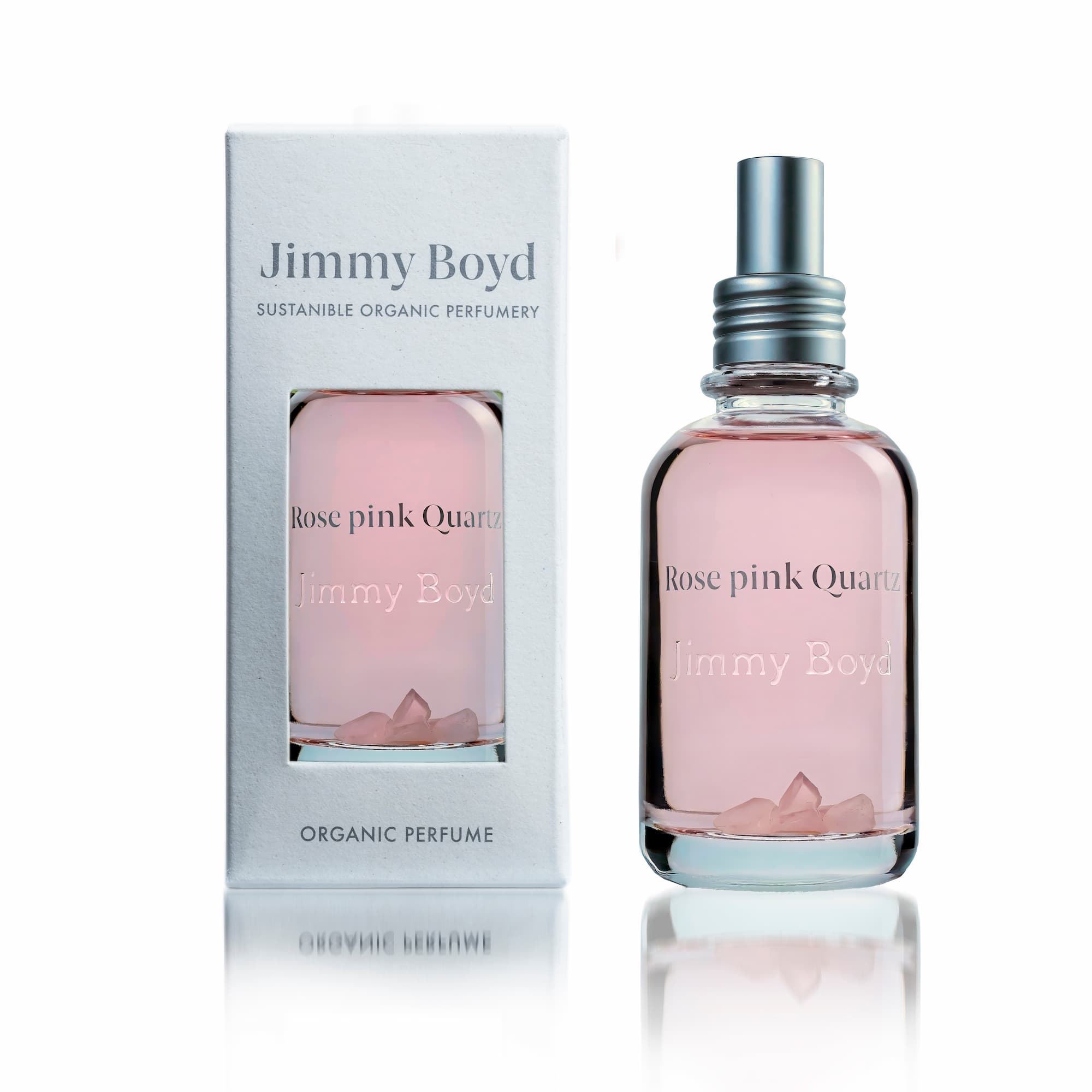 Perfume orgánico Rose Pink Quartz 100ml con aroma floral dulce